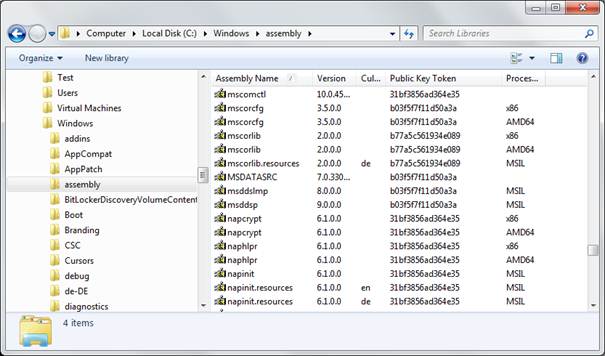 Global Assembly Cache Location – PUIPFU